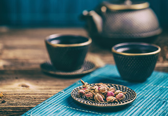 Image showing Dry rose tea buds