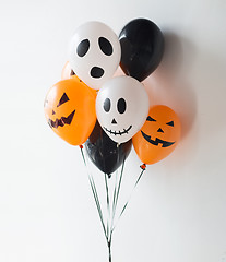 Image showing scary air balloons decoration for halloween party