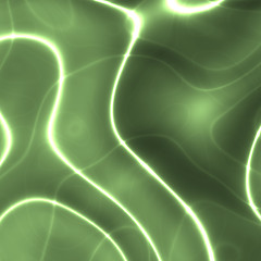 Image showing Glowing wavy lines