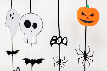 Image showing halloween party paper garlands or decorations