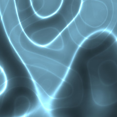 Image showing Glowing wavy lines