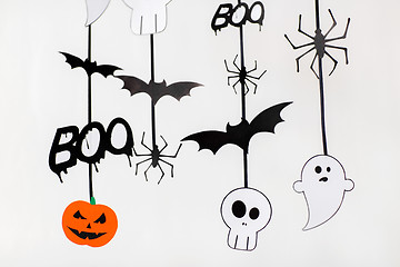 Image showing halloween party paper garlands or decorations