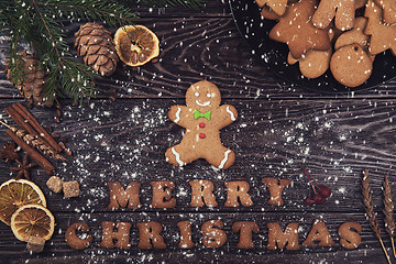 Image showing Gingerbreads for new years and christmas