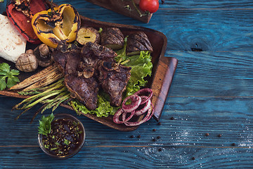 Image showing Grilled beef meat