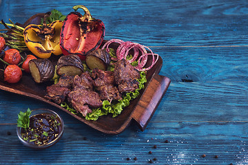 Image showing Grilled beef meat