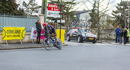 Image showing The Cyclist Laurens ten Dam - Paris-Nice 2016