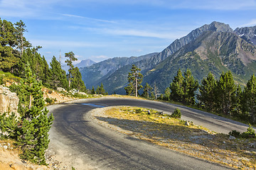 Image showing Hairpin Curve on a Scenic Road