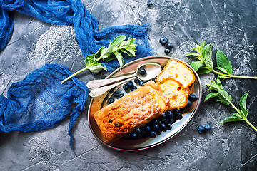 Image showing pie with blueberry