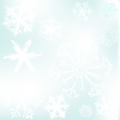 Image showing designs of snowflakes