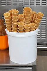 Image showing Ice cream cones