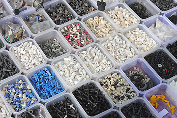Image showing Plastic parts bins