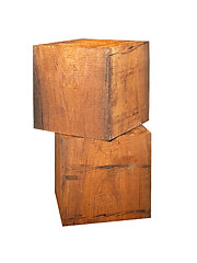 Image showing Wooden cubes