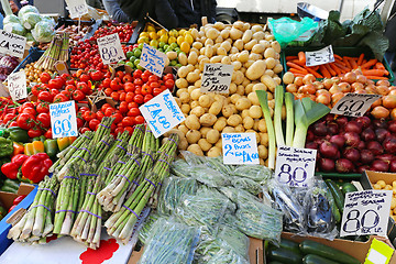 Image showing Farmers market