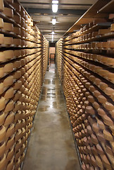 Image showing Cheese storage