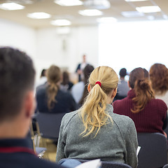 Image showing Workshop at university lecture hall.