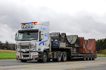 Image showing Renault Premium Wide Load Transport on Highway