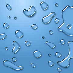 Image showing transparent water drops