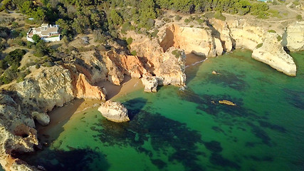 Image showing Colorful landscape of ocean coast