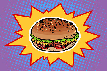 Image showing Fast food Burger