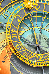 Image showing Prague clock detail