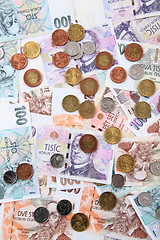 Image showing czech money texture 