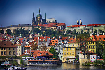 Image showing Prague castle and river