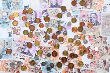 Image showing czech money texture 