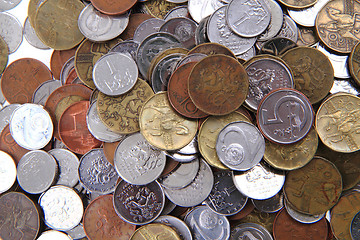 Image showing czech coins background