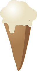 Image showing Ice cream cone