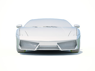 Image showing 3d Car White Blank Template