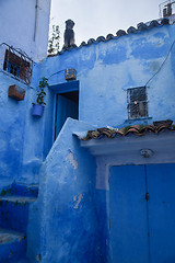 Image showing Chefchaouen, the blue city in the Morocco.