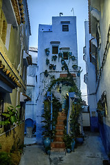 Image showing Chefchaouen, the blue city in the Morocco.