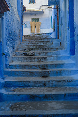 Image showing Chefchaouen, the blue city in the Morocco.