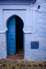 Image showing Chefchaouen, the blue city in the Morocco.