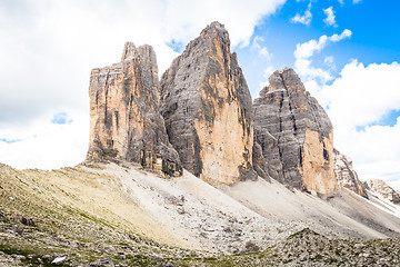 Image showing Landmark of Dolomites - Tre Cime di Lavaredo