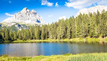 Image showing Mountain landscape of Dolomiti Region, Italy.