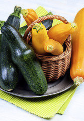 Image showing Fresh Colorful Zucchini