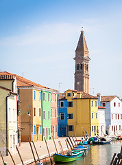 Image showing Colored houses in Venice - Italy