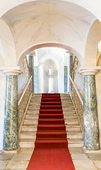 Image showing NOTO, ITALY - 21th June 2017: Luxury entrance of Nicolaci Palace