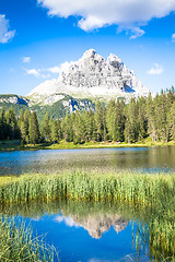 Image showing Mountain landscape of Dolomiti Region, Italy.