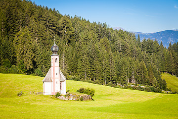 Image showing The Church of San Giovanni in Dolomiti Region - italy