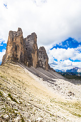 Image showing Landmark of Dolomites - Tre Cime di Lavaredo