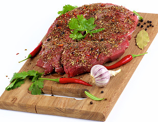 Image showing Marinated Raw Beef