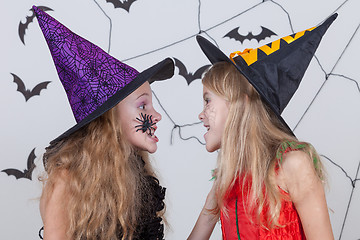 Image showing Happy children on Halloween party