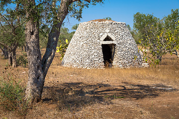 Image showing Puglia Region, Italy. Traditional warehouse made of stone