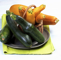 Image showing Fresh Colorful Zucchini