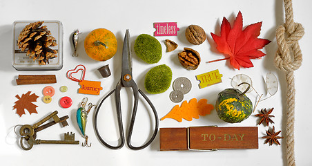 Image showing Autumn Collection  Mockup objects