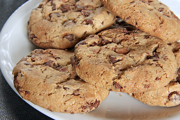 Image showing Chocolate chip cookies