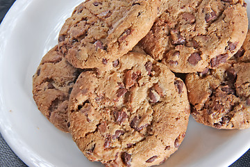 Image showing Chocolate chip cookies