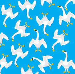 Image showing Bird swan pattern